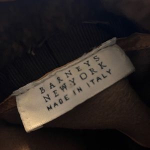 Barney’s fur/suede hat.